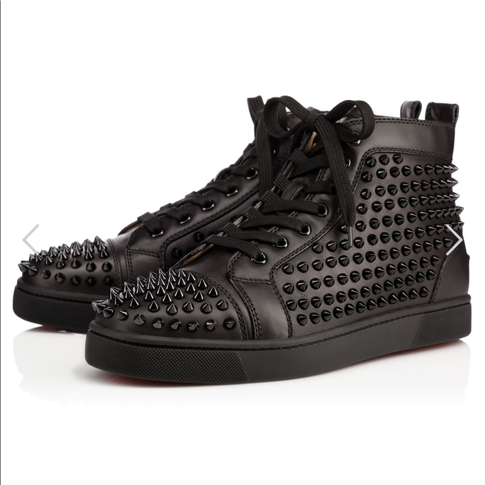 Louboutin “Louis Orlato Spike” Hightop sneakers